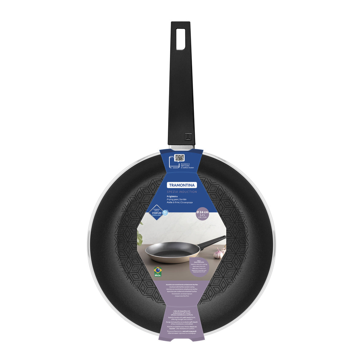 Sartén Tramontina Inducción Azul - 24 cm