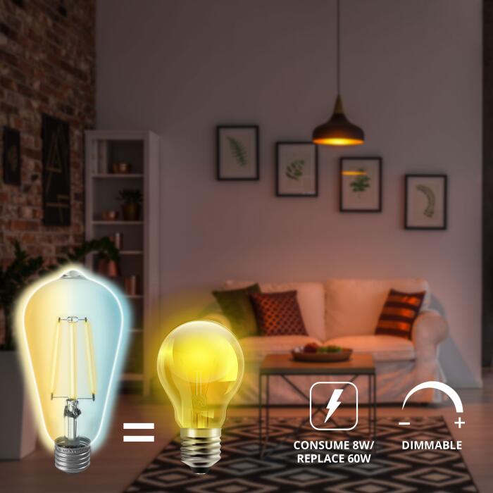 Bombillo Vintage Omnia Led CW Inteligente WiFi - 2 Pack