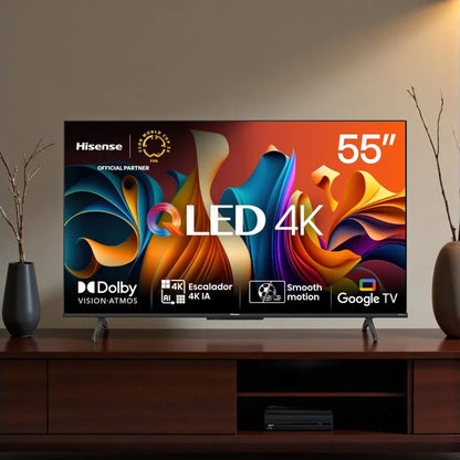 Pantalla QLED Hisense Smart  4K UHD - 55"