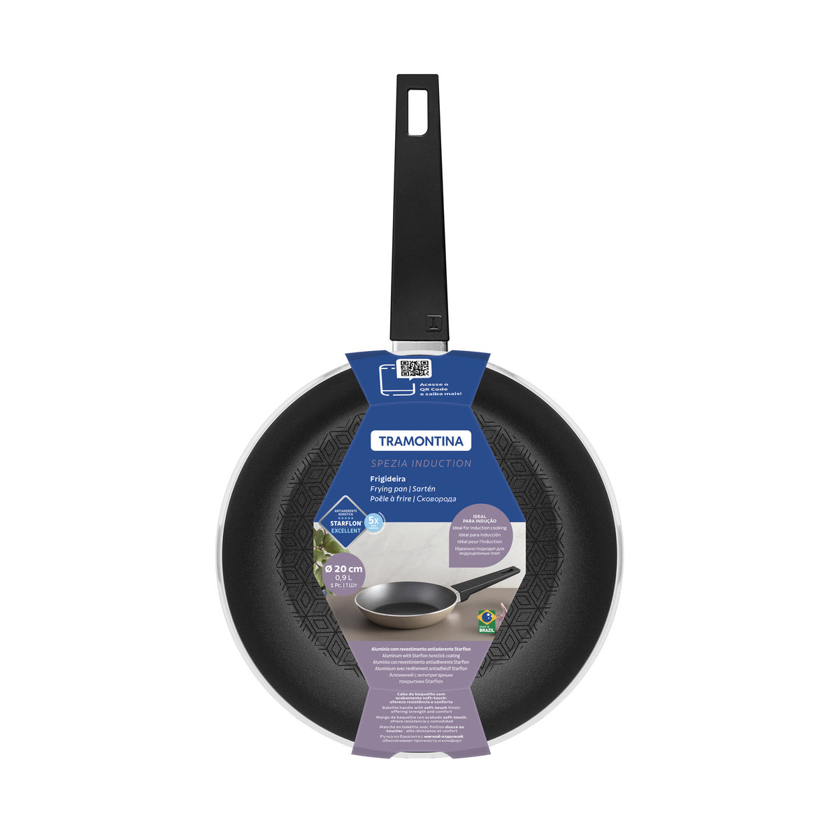 Sartén Tramontina Inducción Azul - 20 cm