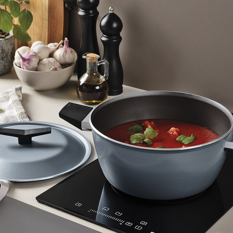 Olla con Tapa Tramontina Antiadherente Starflon Excellent  Azul- 24cm