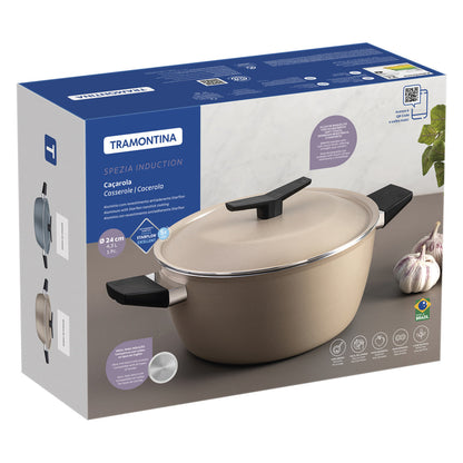 Olla con Tapa Tramontina Antiadherente Starflon Excellent  Azul- 24cm