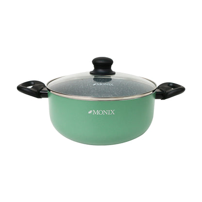 Juego de Ollas Monix Inducción Mármol Verde- 5 Pzs