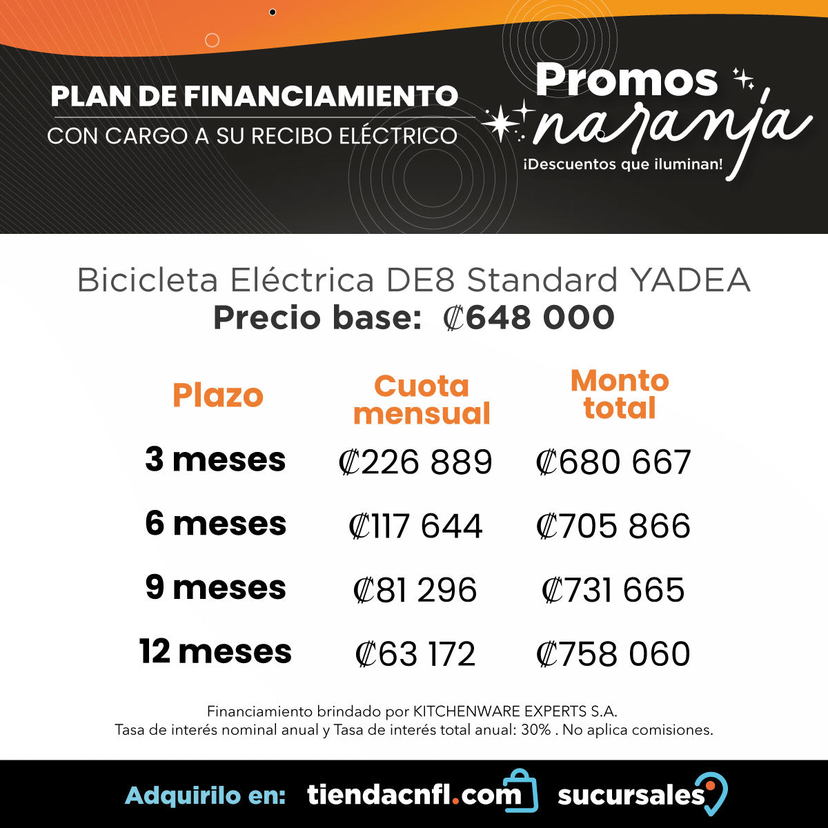 Bicicleta Eléctrica Yadea DE8 Standard 500W