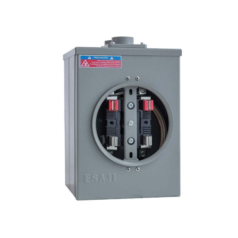 Base de medidor Antirrobo para empotrar  ESAJI breaker incorporado + Supresor DS72