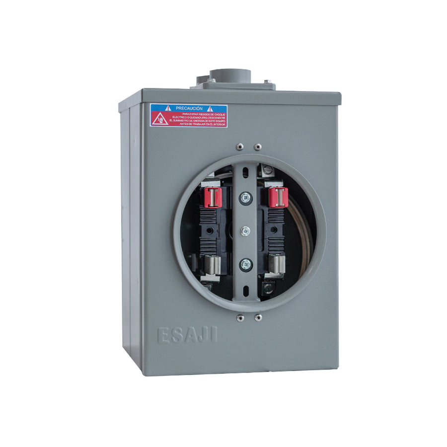 Base de medidor Antirrobo para empotrar  ESAJI breaker incorporado + Supresor DS72
