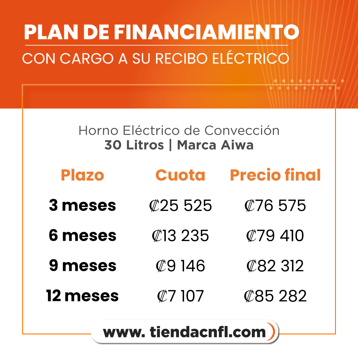 Horno Eléctrico de Conveccion 30 Lts Aiwa