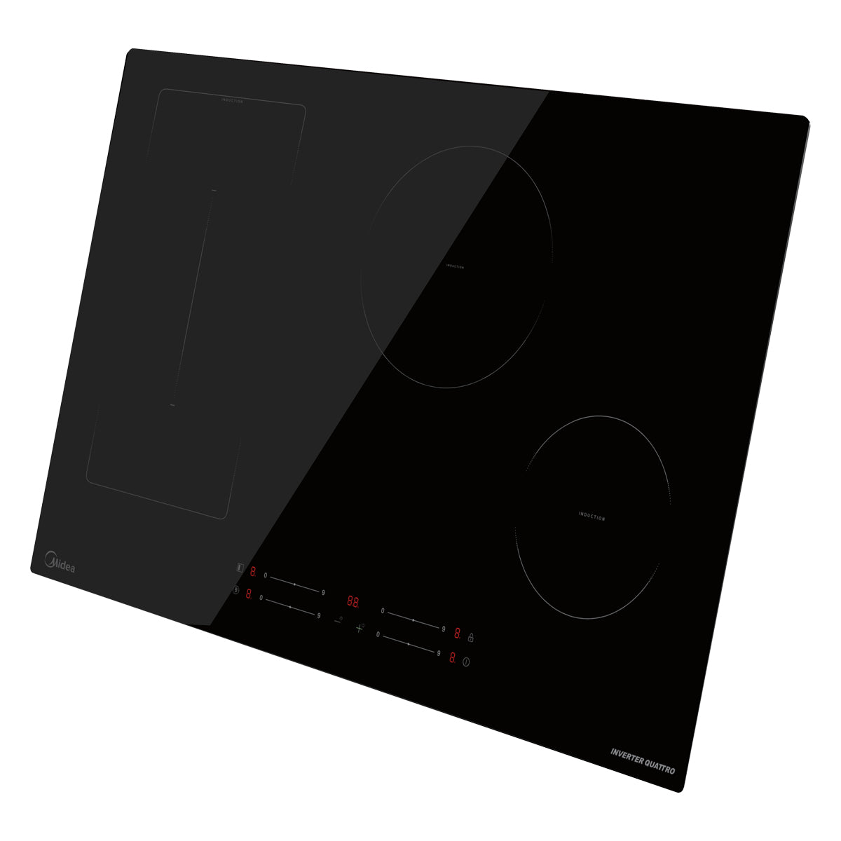 Plantilla de Inducción Midea Empotrable 4 Discos con Flex -77cm