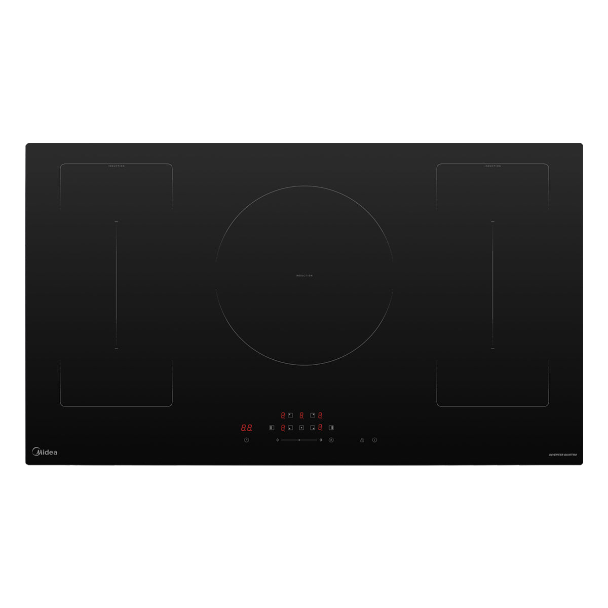 Plantilla de inducción Midea Empotrable 5 discos y Flex 90cm