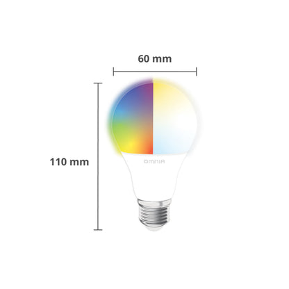 Bombillo LED Omnia  RGB+CW Inteligente WiFi - 2Pack