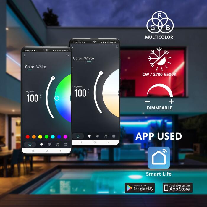 Tira Led Omnia RGB+CW Inteligente WiFi – 5m