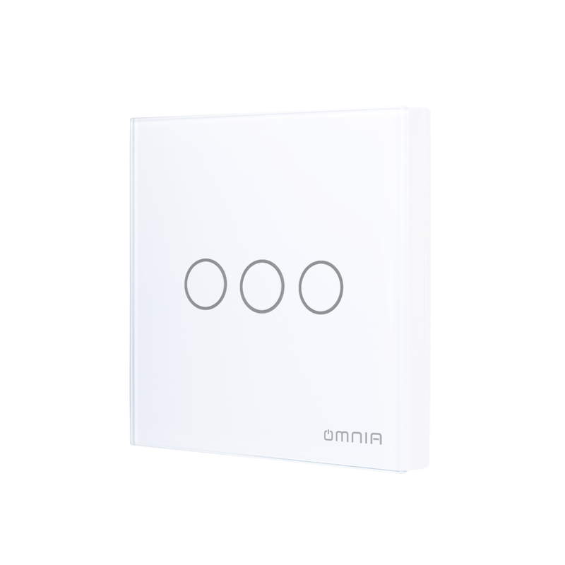 Apagador (Auxiliar) Omnia Inalámbrico RF Blanco- 3 Vías