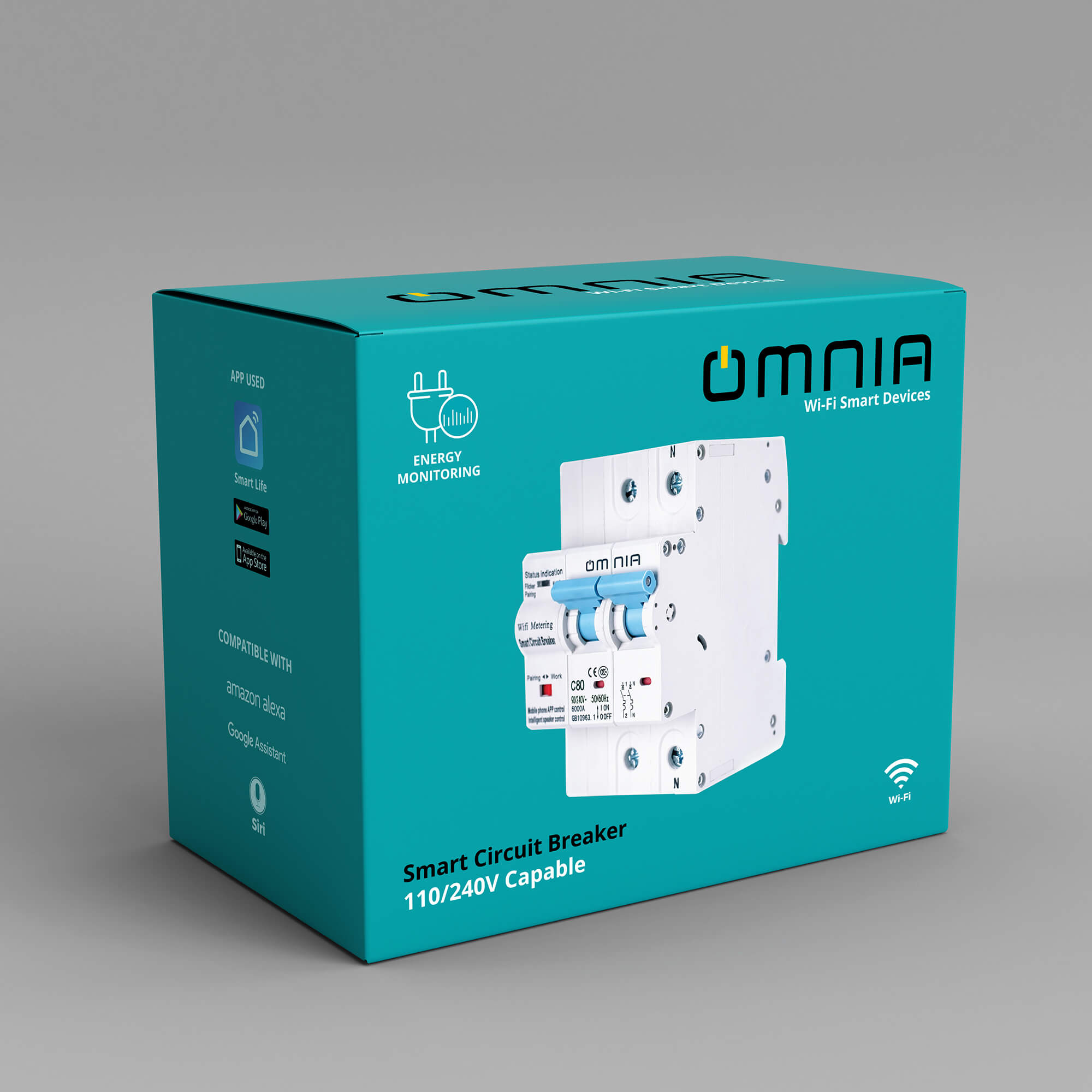 Breaker Inteligente Omnia WiFi -110V/240V