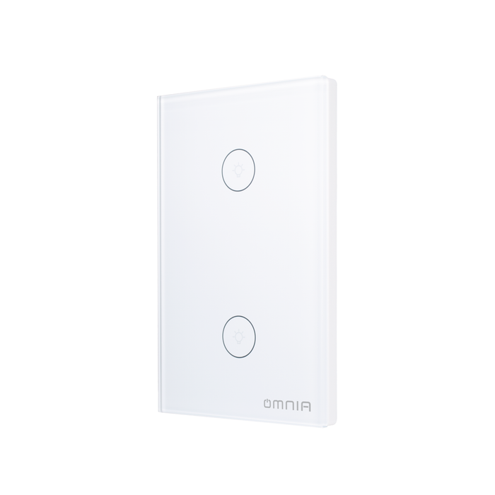 Apagador Inteligente Omnia Híbrido WiFi/RF Blanco- 2 Vías