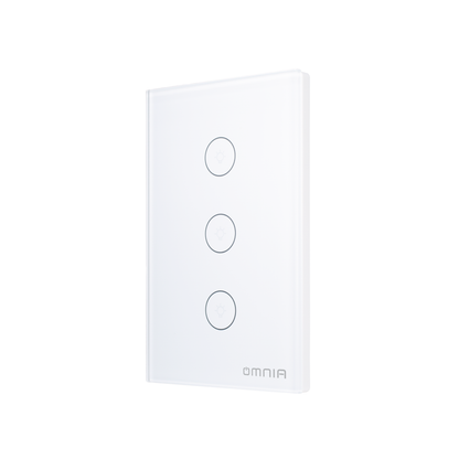 Apagador Inteligente Omnia Híbrido WiFi/RF Blanco- 3 Vías