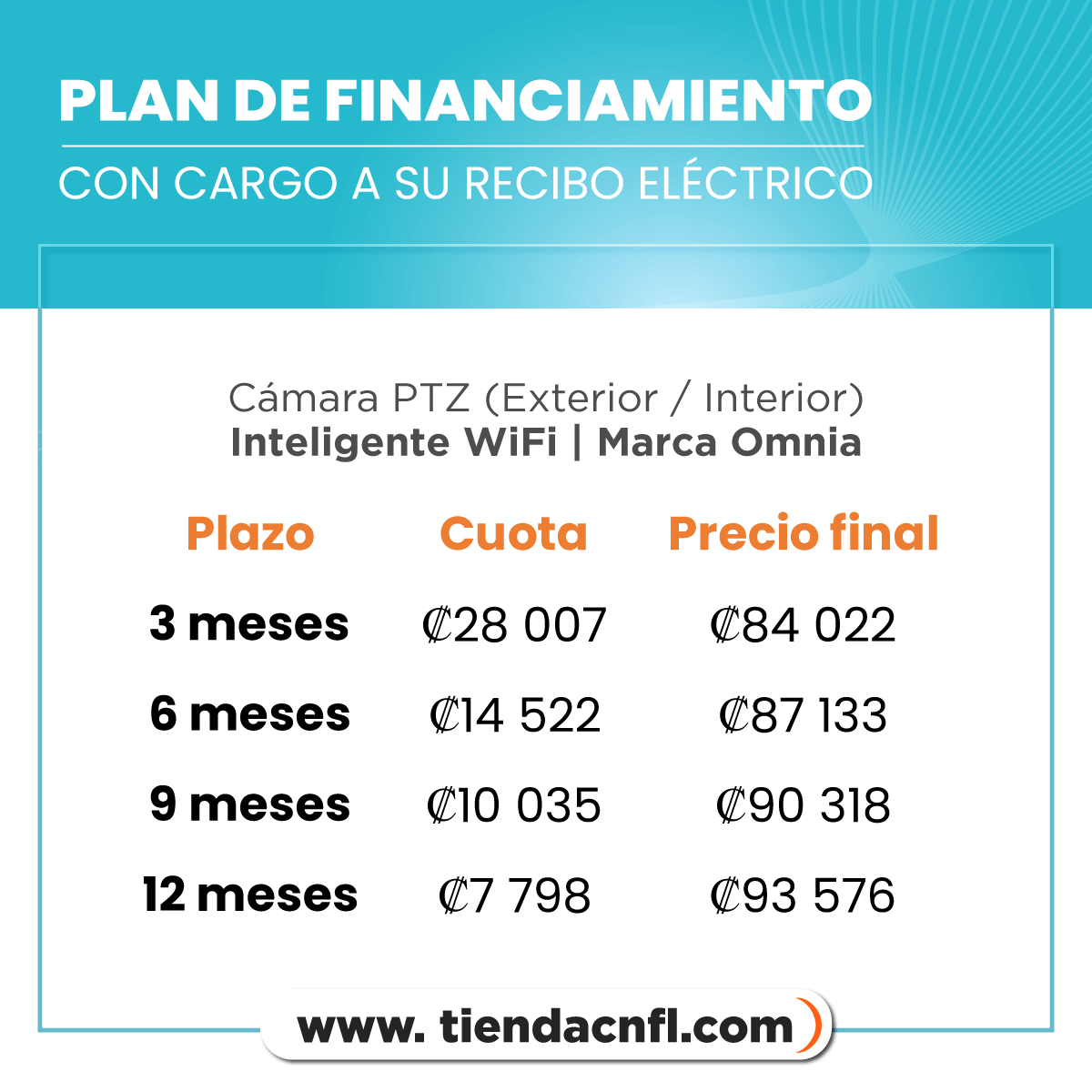 Camara PTZ (Exterior/Interior) Inteligente WiFi. Omnia