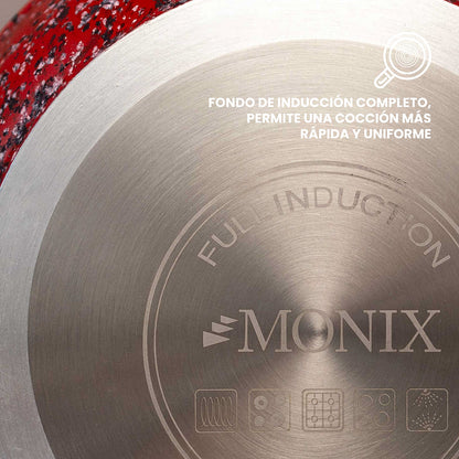 Set de Sartenes Monix Granito Rojo - 3pzs