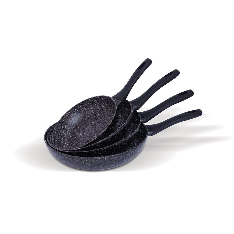 Set de Sartenes Monix Mármol Negro - 4pzs