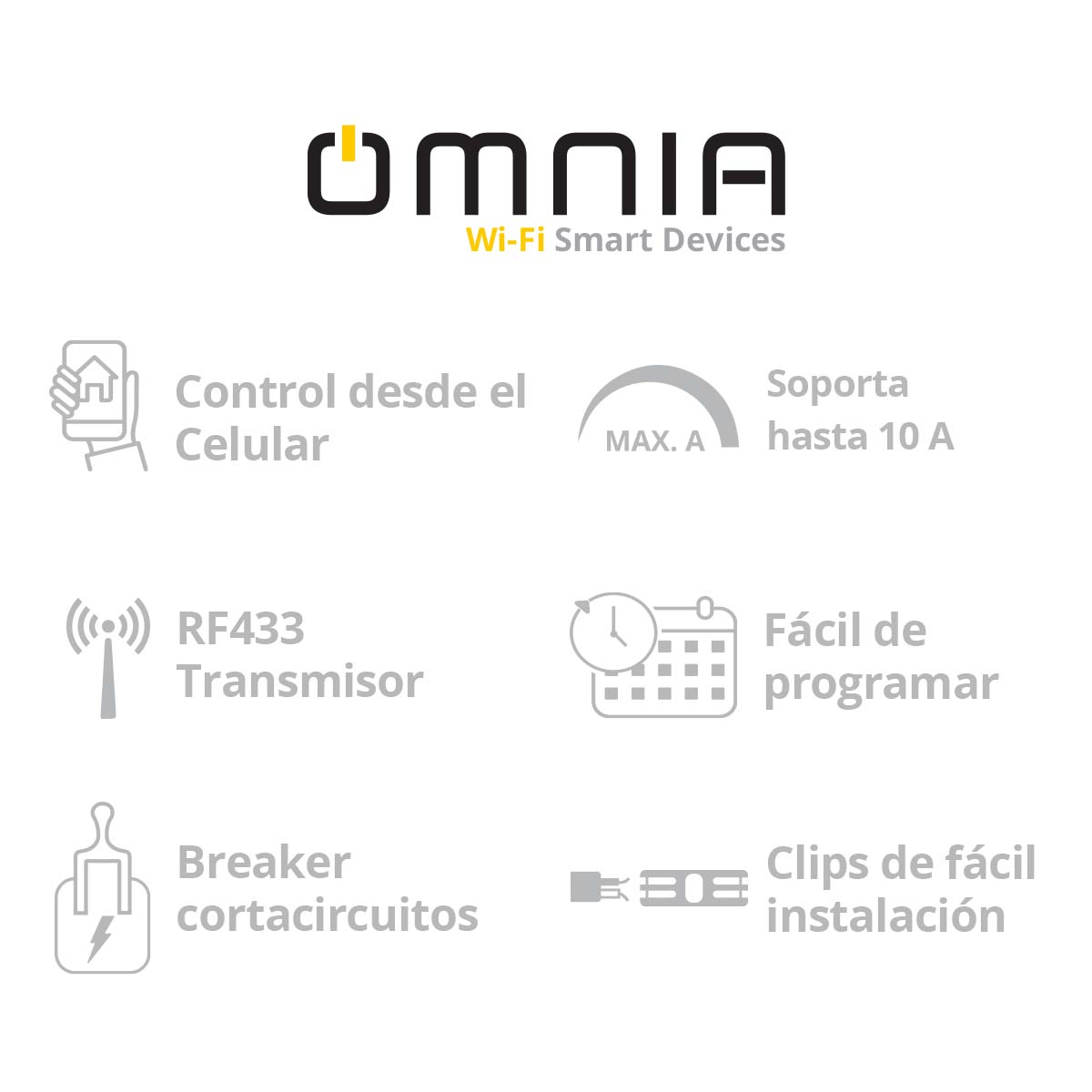 Corte de Corriente Inteligente WiFi/RF Omnia