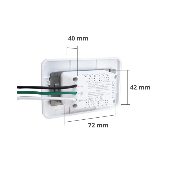 Tomacorriente Inteligente Omnia WiFi con USB - Image 4