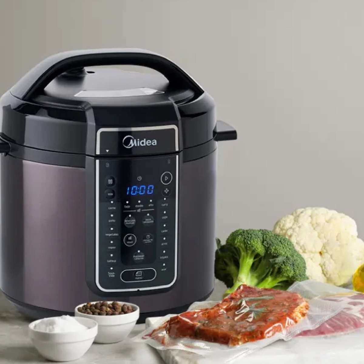 Olla a Presión Eléctrica Midea Multifuncional Digital - 7 L - Image 7