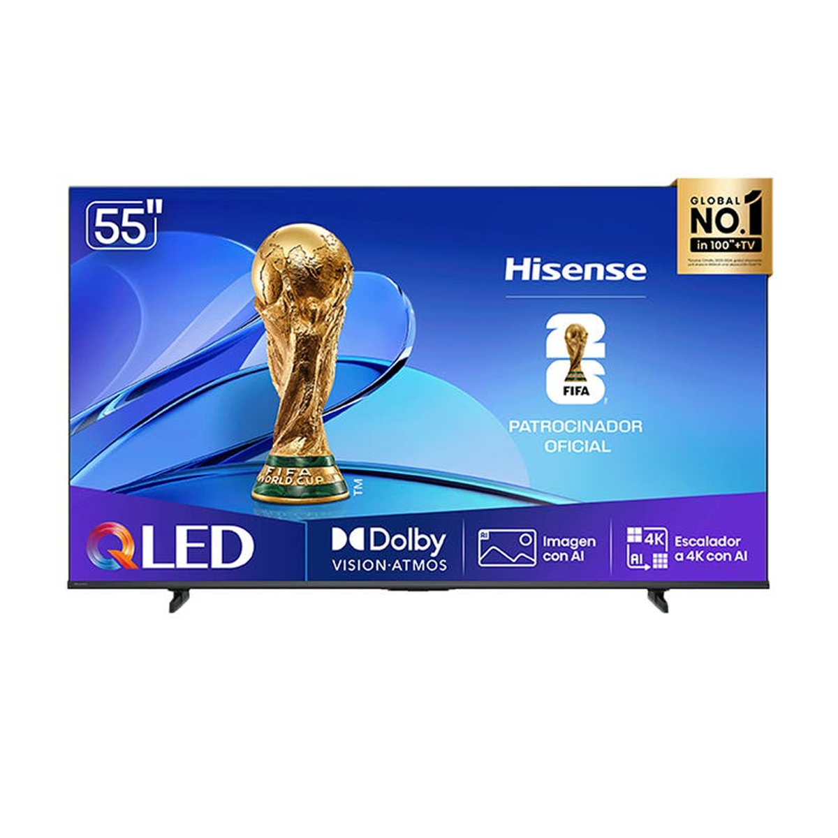 Pantalla QLED Hisense Smart 4K UHD - 55" - Image 2