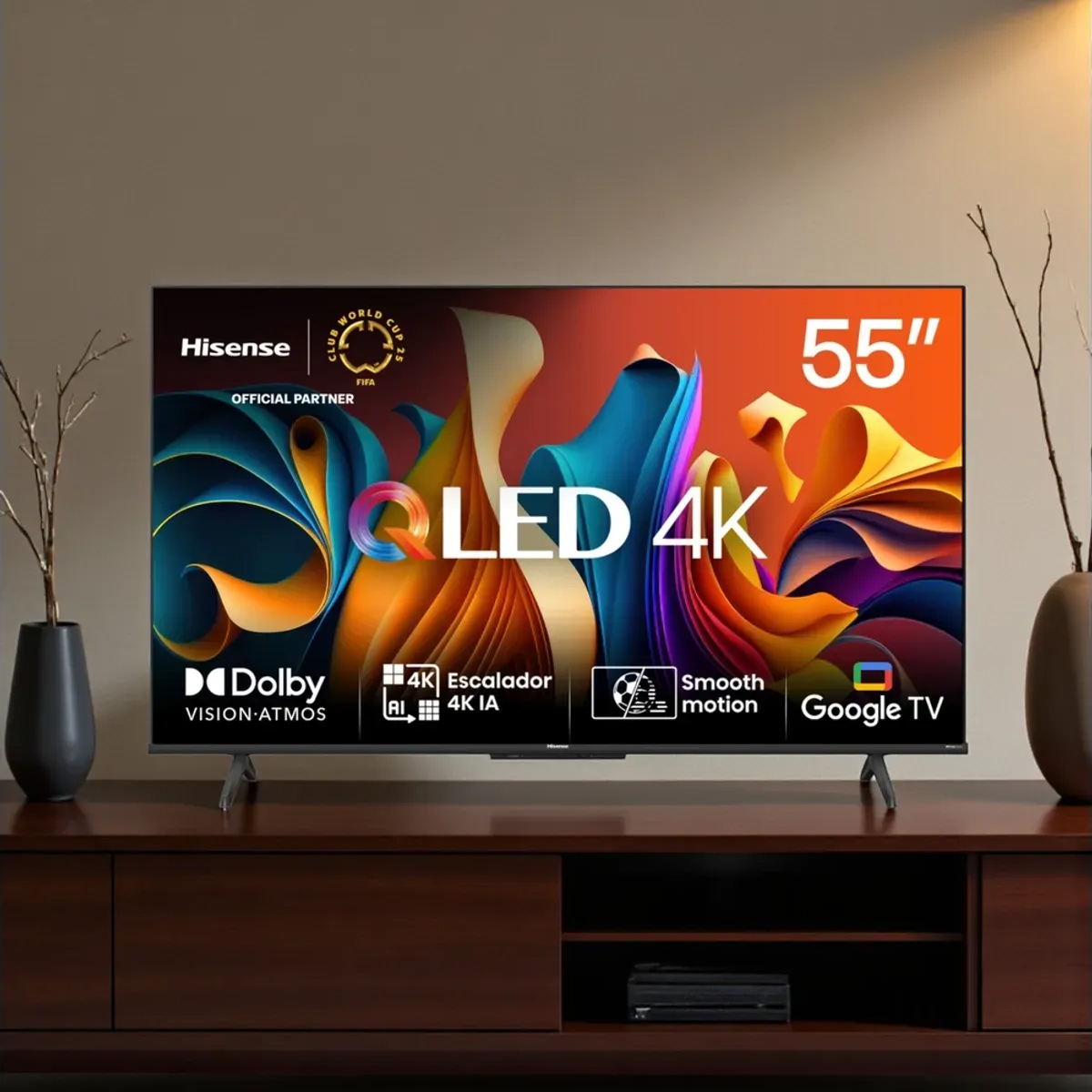 Pantalla QLED Hisense Smart 4K UHD - 55" - Image 4