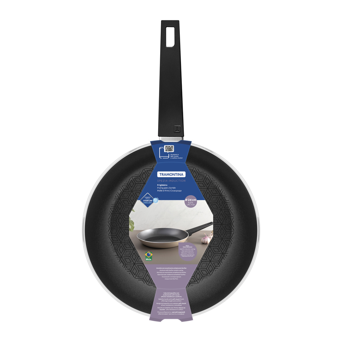 Sartén Tramontina Inducción Azul - 24 cm - Image 6